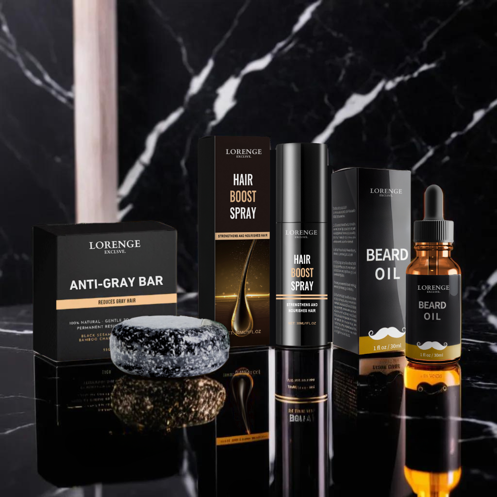 Full Beard Care Set ~ Para una barba poblada y oscura